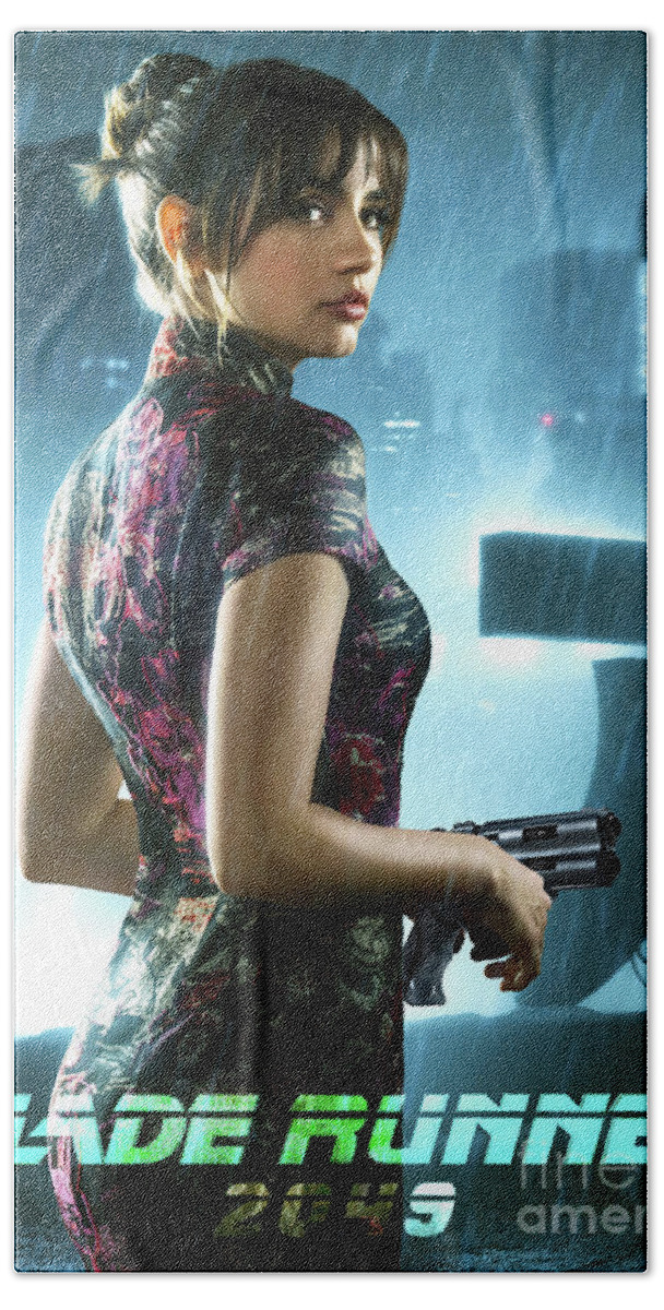 NIUMOWANG Metal Sign - Ana de Armas Blade Runner 2049 Movie Tin Poster 12 x 8 Inches