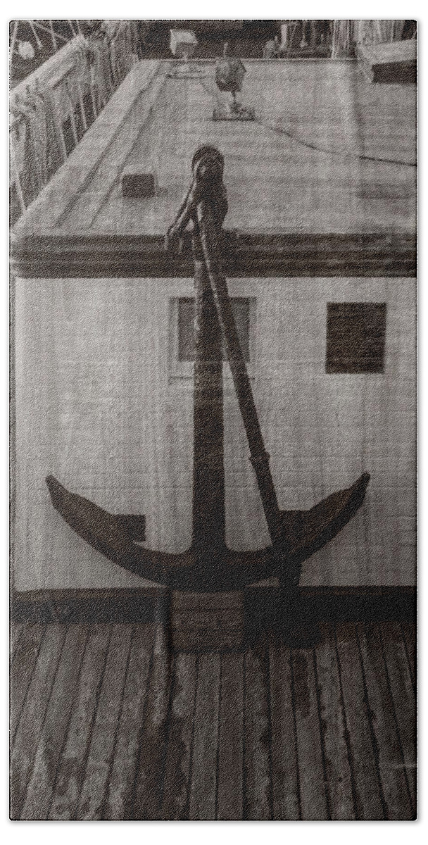 Anchor Bath Towel featuring the photograph Anchors Away by Cathy Anderson