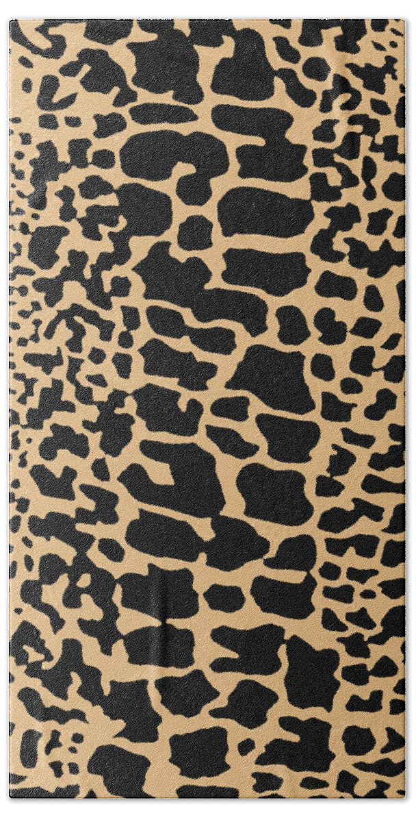 Animal Print Tan And Black Snake Skin Pattern Bath Towel by Saundra Myles -  Pixels