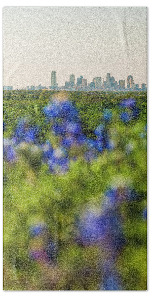 Dallas Bath Towel featuring the photograph April in Dallas by Peter Hull