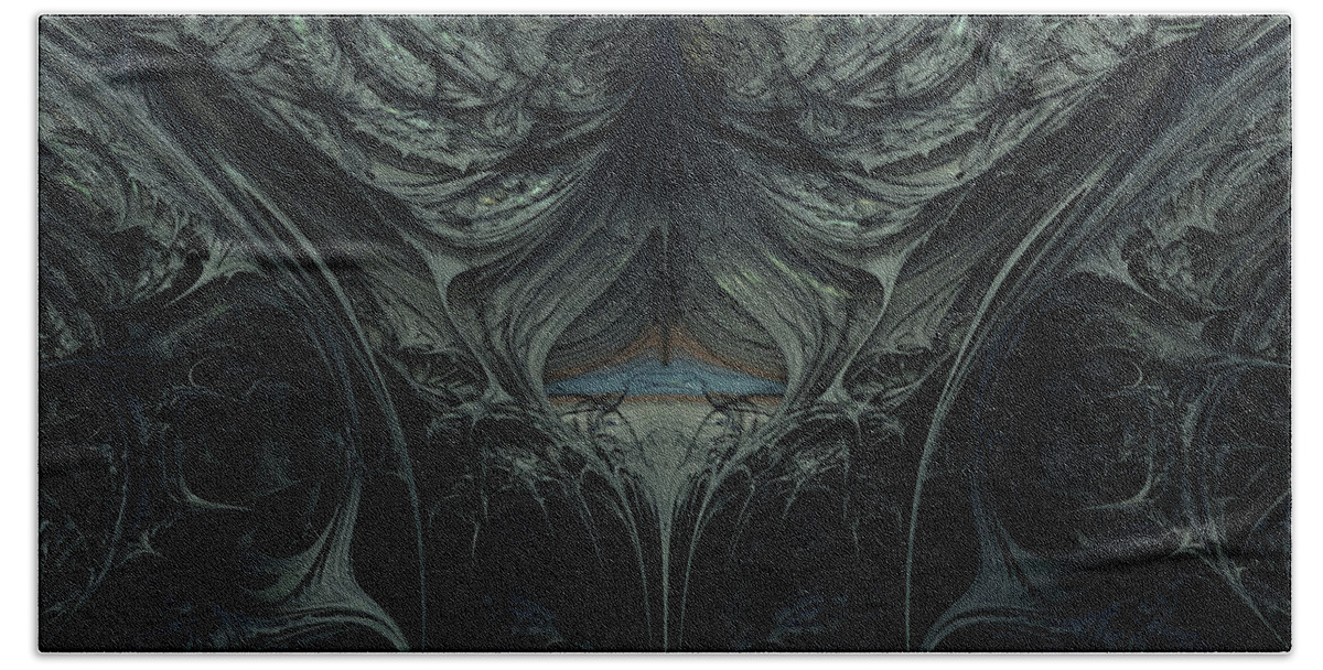 Metallic Bath Towel featuring the digital art Armor #2 by Bernie Sirelson