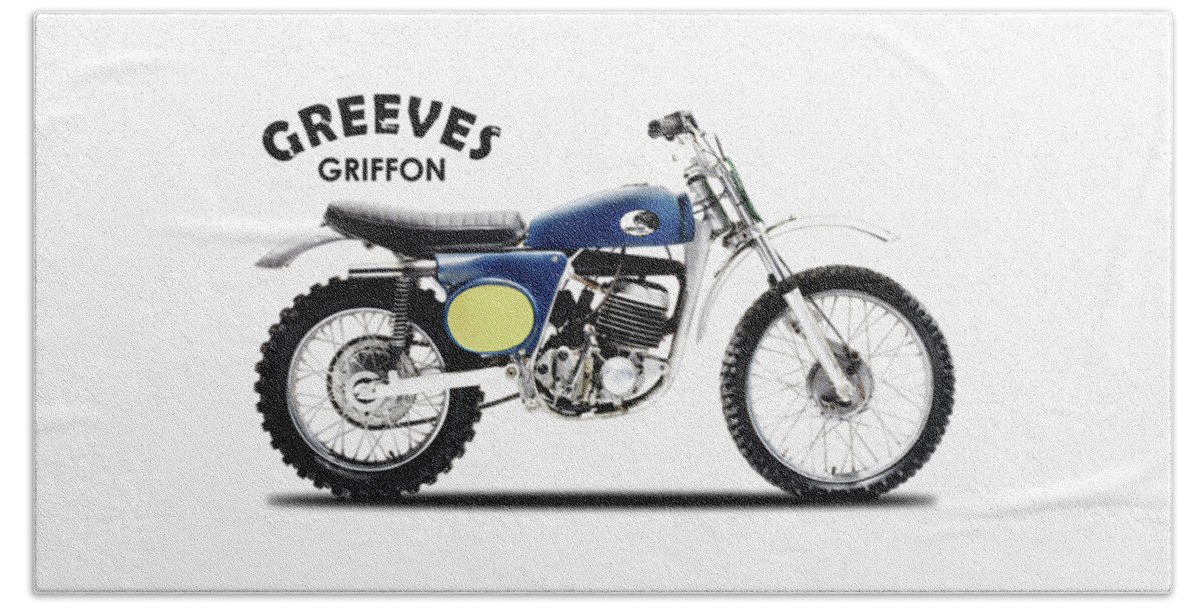 Greeves Griffon Hand Towel featuring the photograph The 1969 Griffon by Mark Rogan