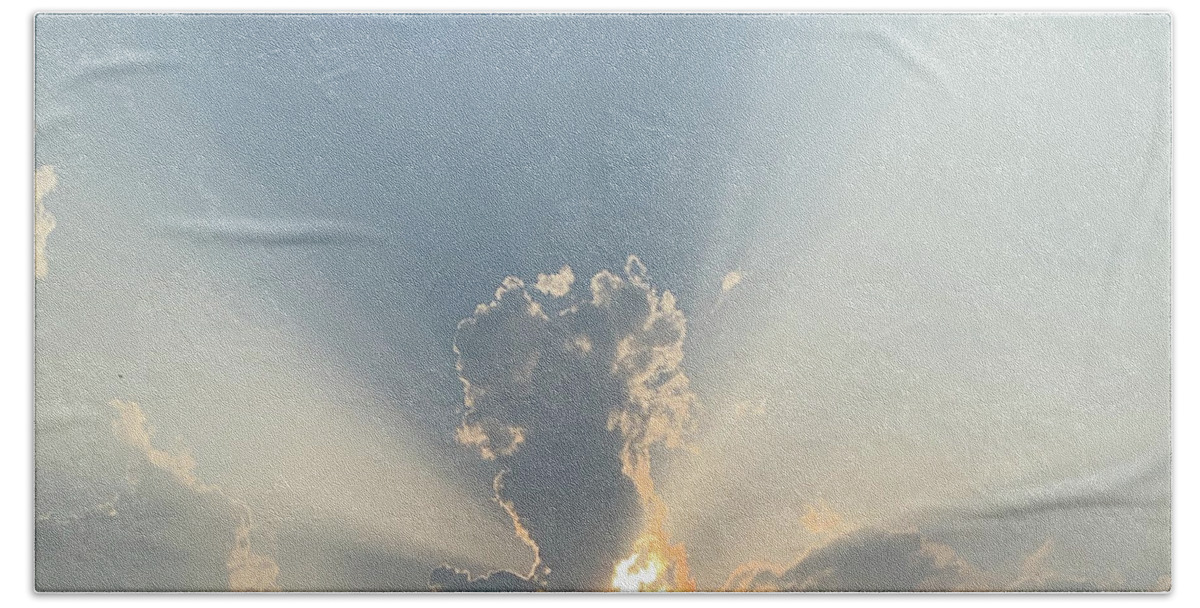 Skies Bath Towel featuring the photograph Dance with the Sun by Felipe Adan Lerma