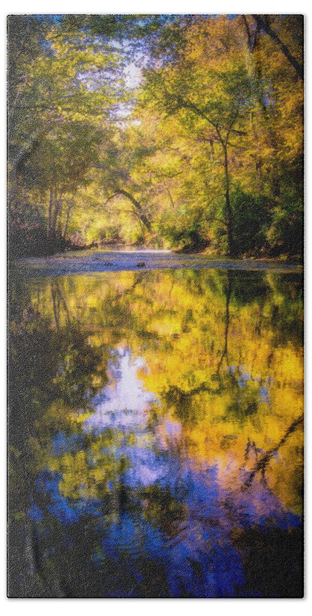 Fall Hand Towel featuring the photograph Autumn Reflections by Allin Sorenson