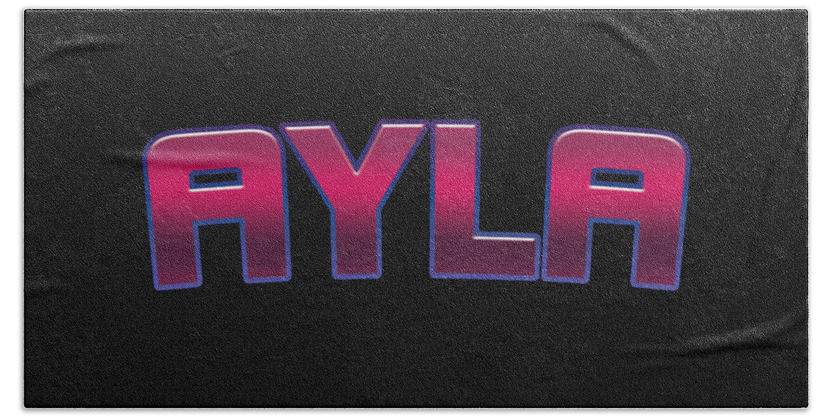 Ayla Bath Towel featuring the digital art Ayla by TintoDesigns