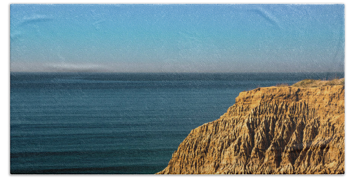 Cliffs Hand Towel featuring the photograph Land, Sea, and Sky by Local Snaps Photography