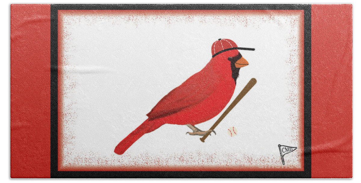 louisville cardinals hand towel