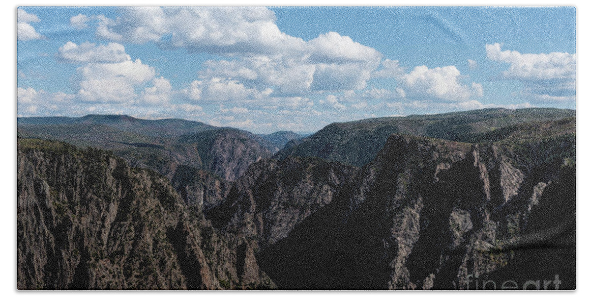 Black Canyon Bath Towel featuring the photograph Black Canyon of the Gunnison by Jeff Hubbard