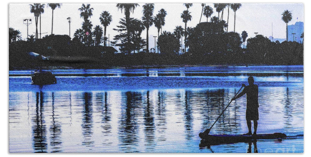 San Diego Bath Towel featuring the photograph Blue Lagoon by Darcy Dietrich