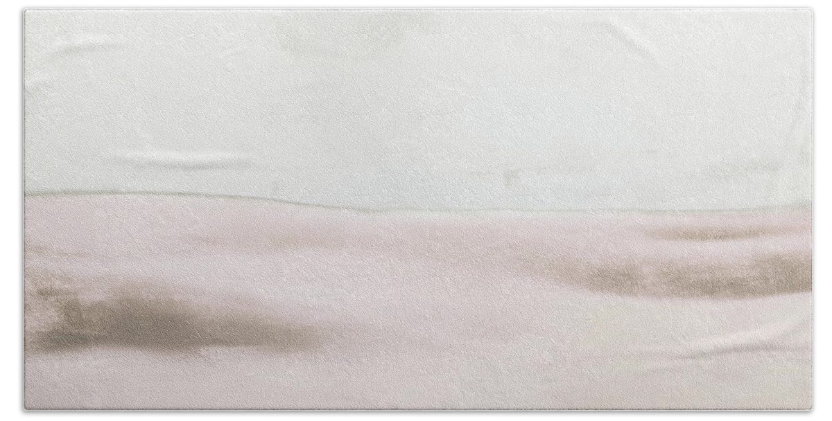 Blush Hand Towel featuring the painting Blush Balance I by Dan Meneely