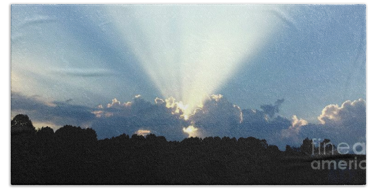 Sky Hand Towel featuring the photograph Breathtaking Sky by Megan Cohen