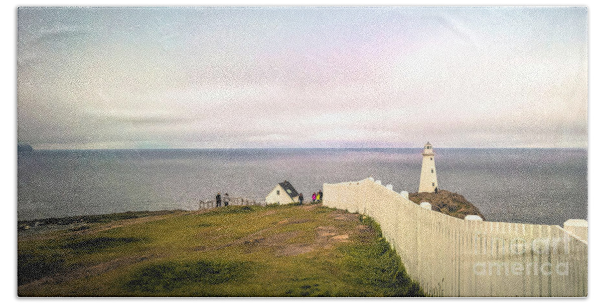 Lighthouse Hand Towel featuring the photograph Cape Spear Lighthouse by Agnes Caruso