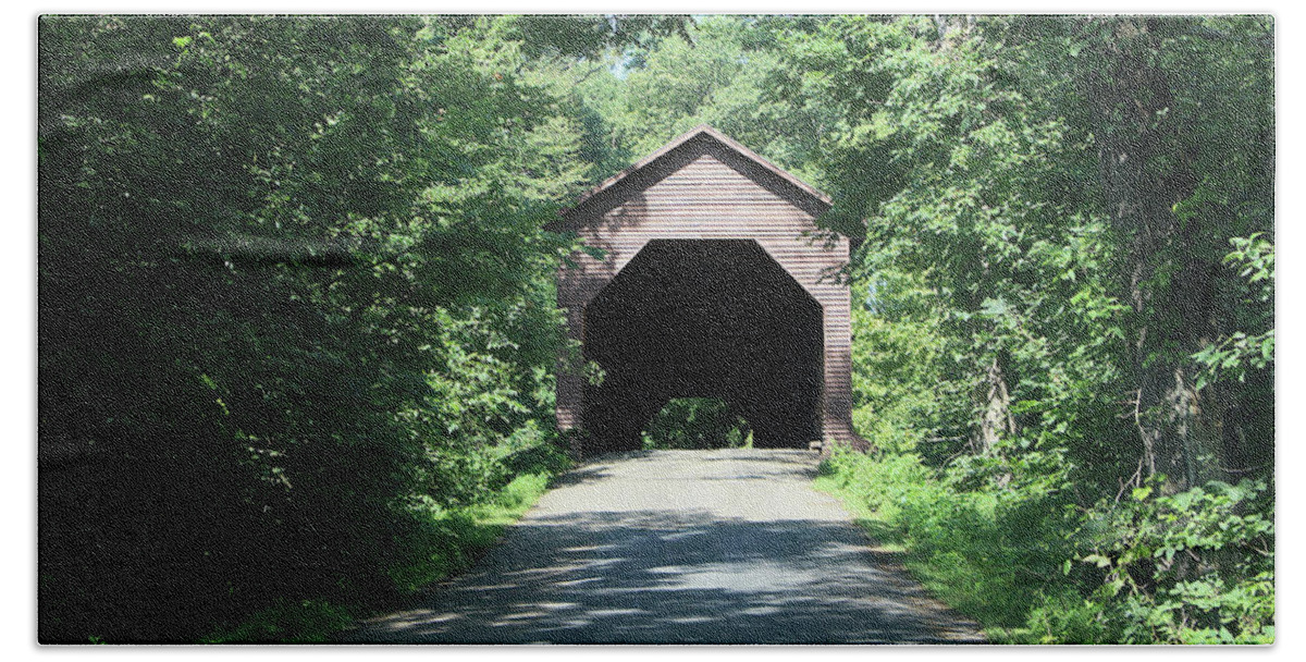 Covered Bridge Hand Towel featuring the photograph Carrying on the Tradition - 2 by Lin Grosvenor
