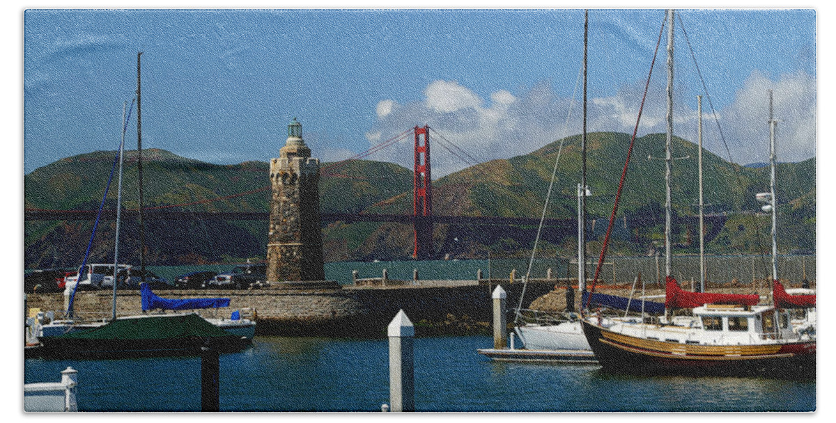 San Francisco Hand Towel featuring the photograph Center Piece by David Armentrout