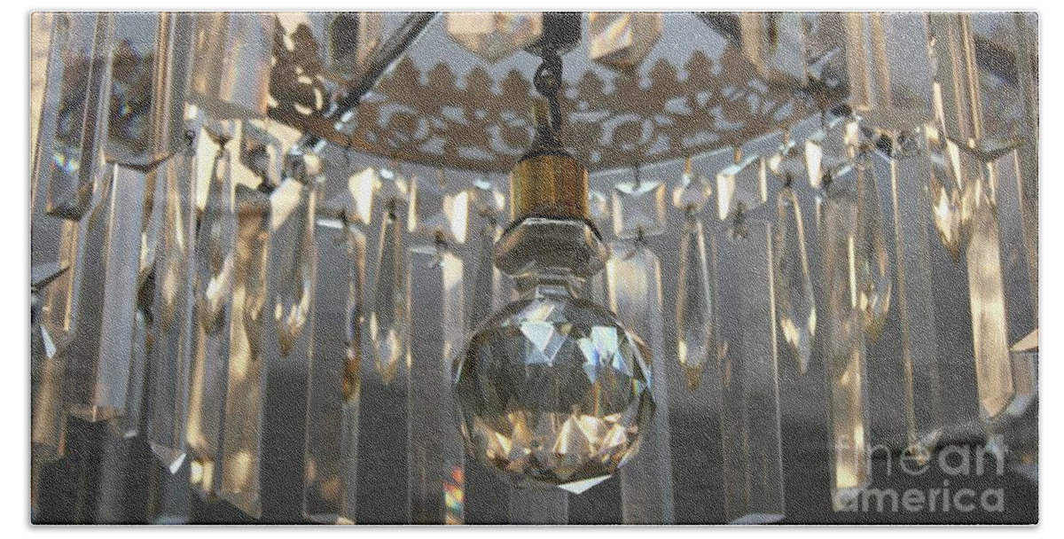 Chandelier Bath Towel featuring the photograph Chandelier by Flavia Westerwelle