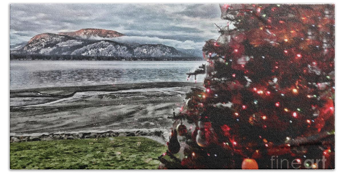 Christmas Bath Towel featuring the photograph Christmas View by Vivian Martin