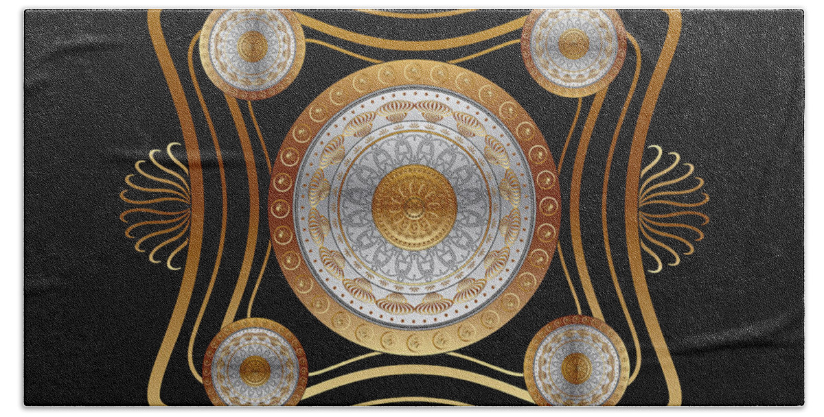 Mandala Hand Towel featuring the digital art Circumplexical No 3964 by Alan Bennington