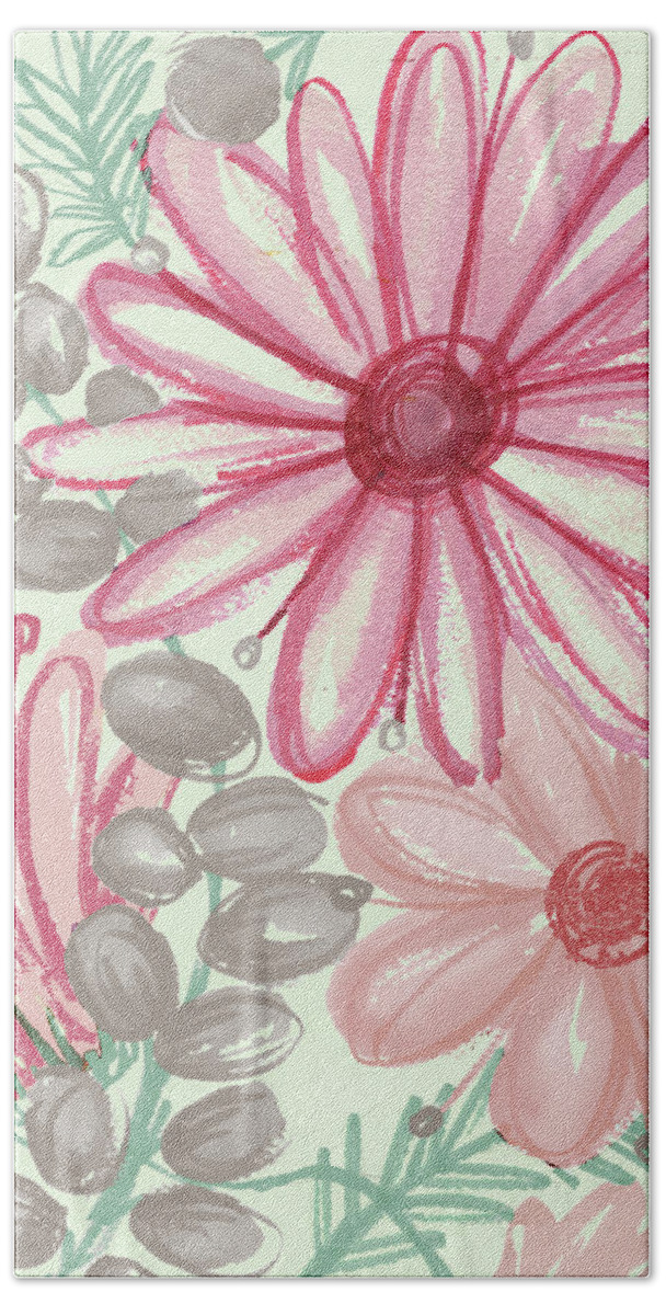 Color Hand Towel featuring the photograph Color Burst Blooms II by Elizabeth Medley