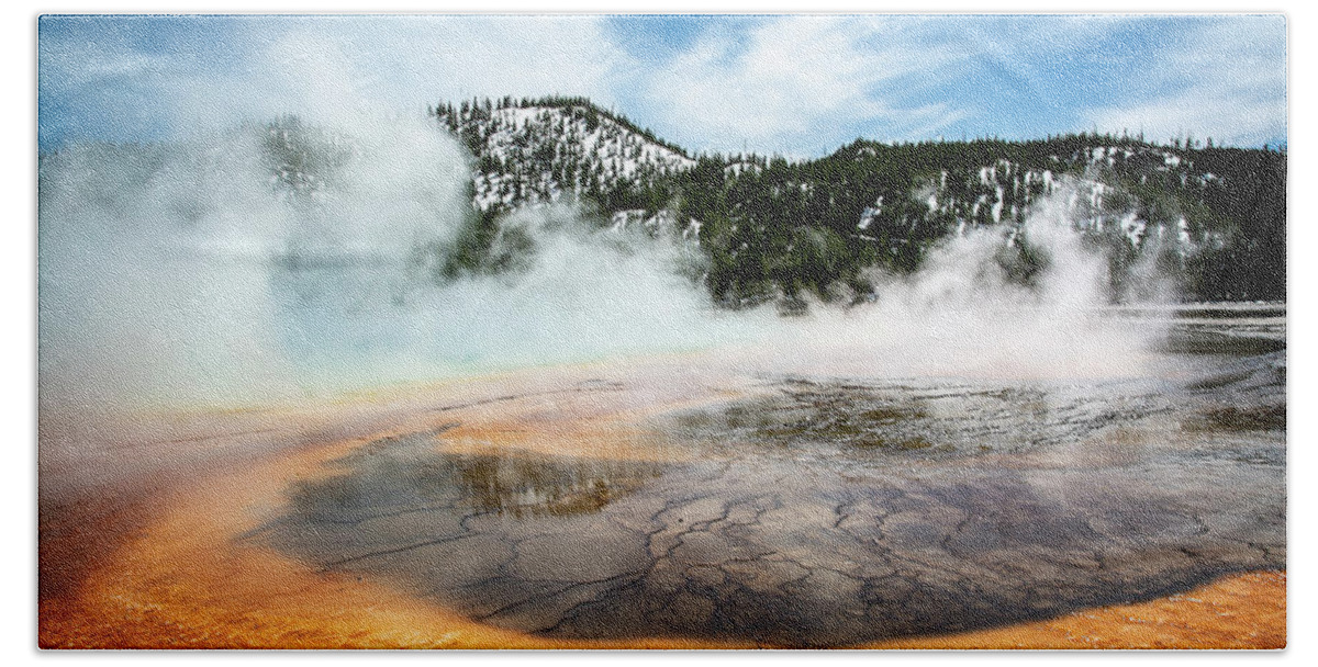 Yellowstone Bath Towel featuring the photograph Colors of Yellowstone by Scott Read