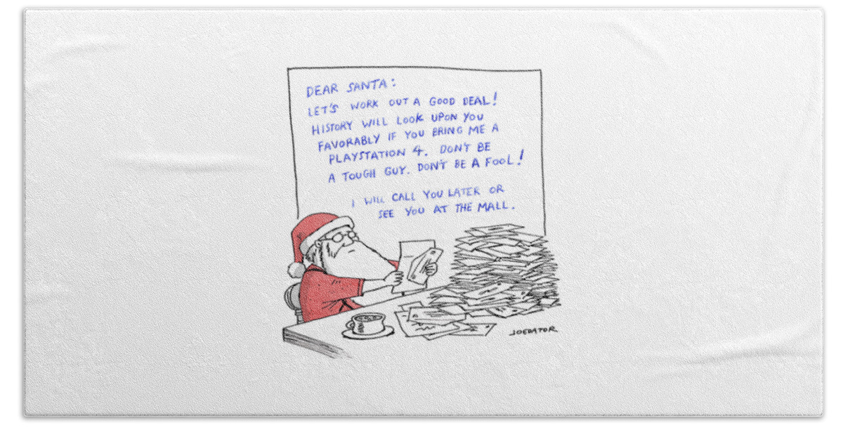 Dear Santa Bath Sheet