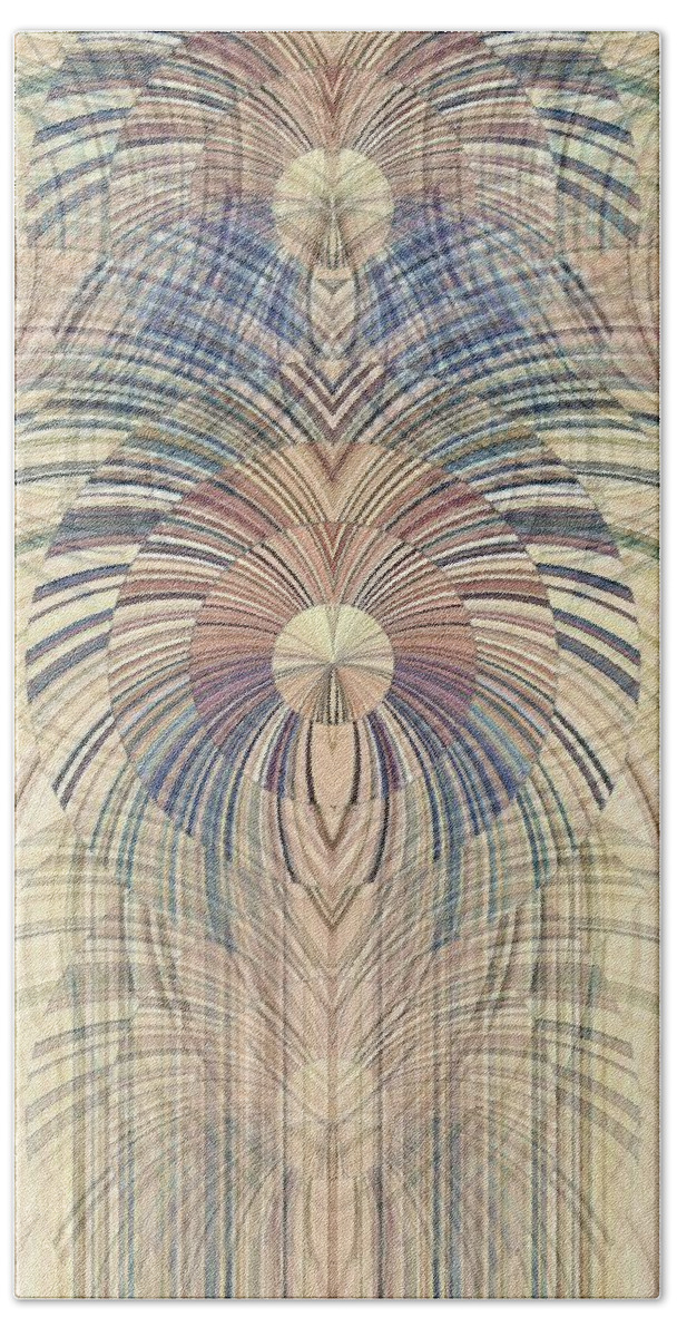 Wood Grain Bath Towel featuring the digital art Deco Wood by David Manlove