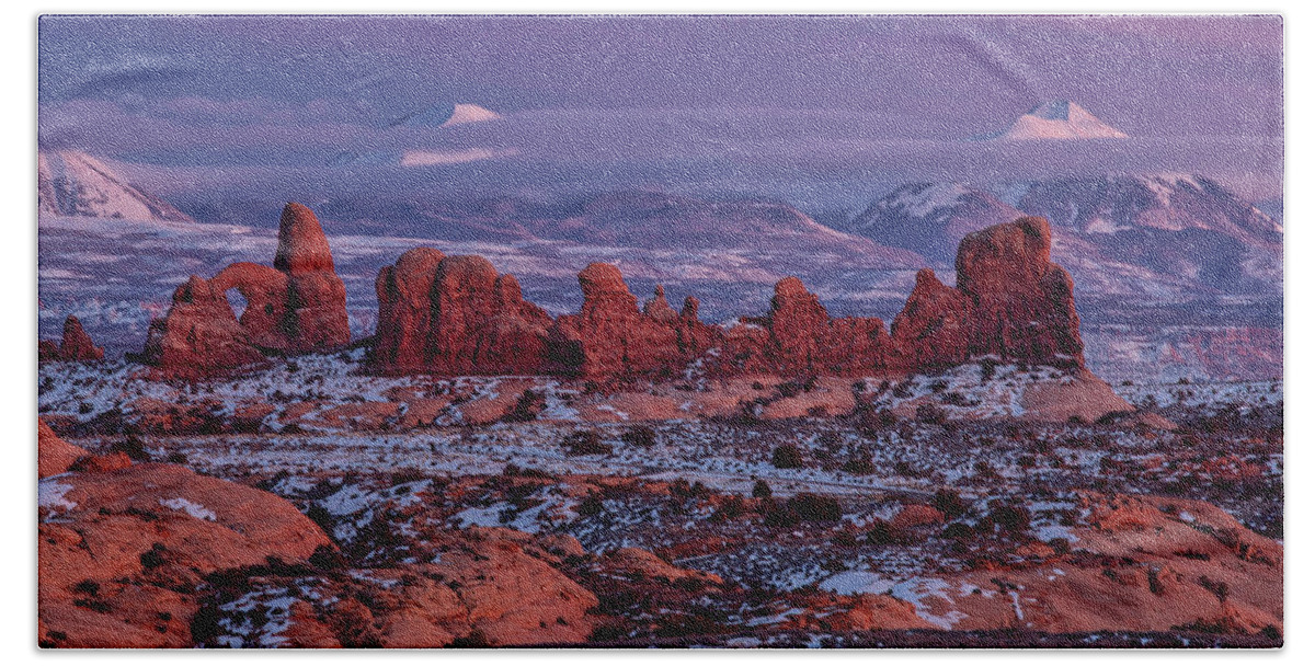 Moab Bath Towel featuring the photograph Desert Beauty 3 by Dan Norris