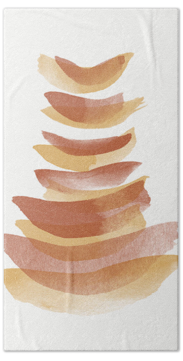 Modern Hand Towel featuring the painting Desert Zen 2- Art by Linda Woods by Linda Woods