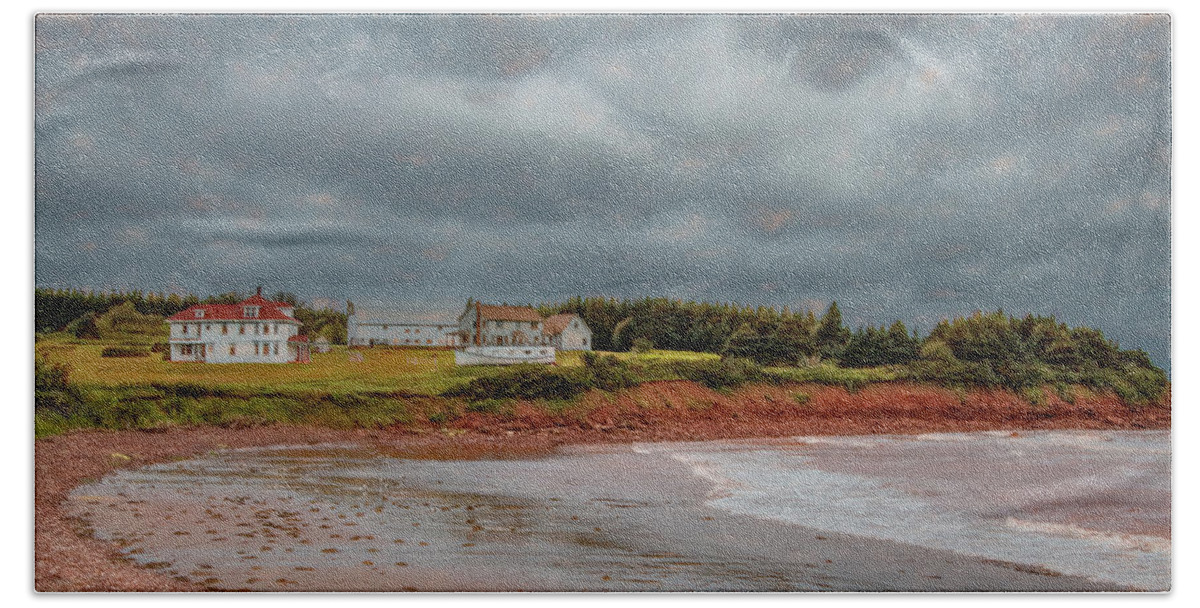 Pei Bath Towel featuring the photograph Doyle's Cove, The Day After Hurricane Dorian by Marcy Wielfaert