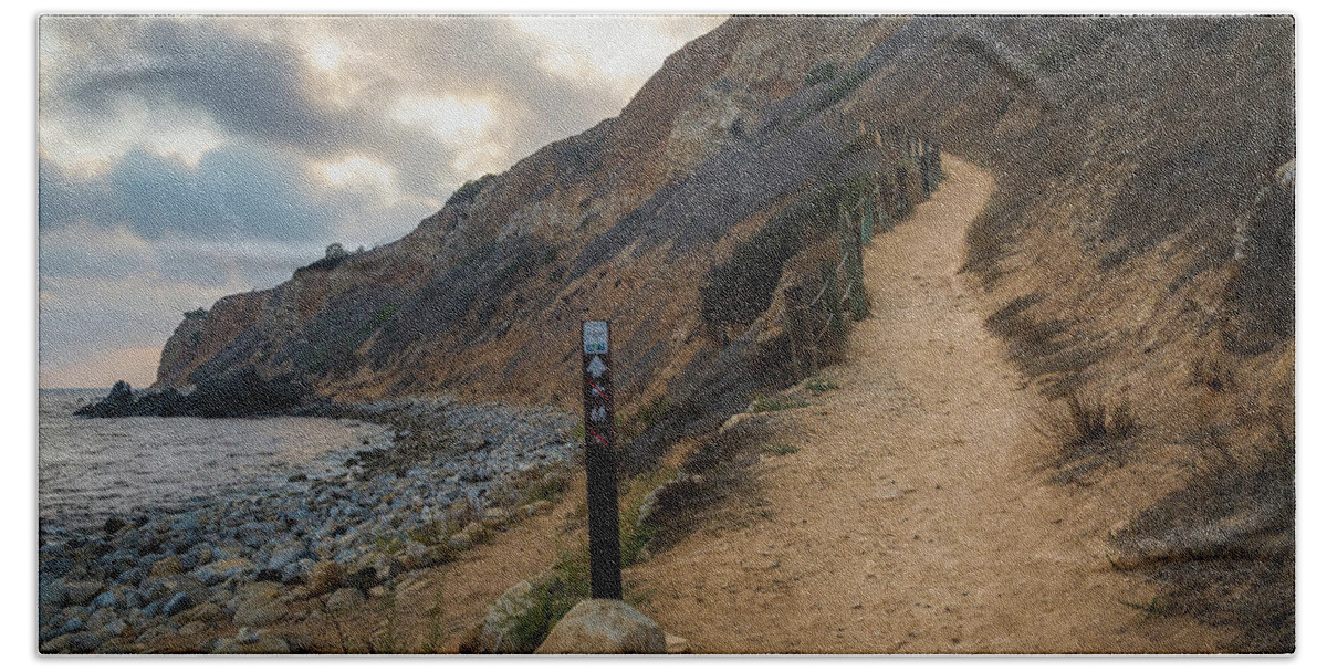 Beach Bath Towel featuring the photograph Dramatic Tovemore Trail by Andy Konieczny
