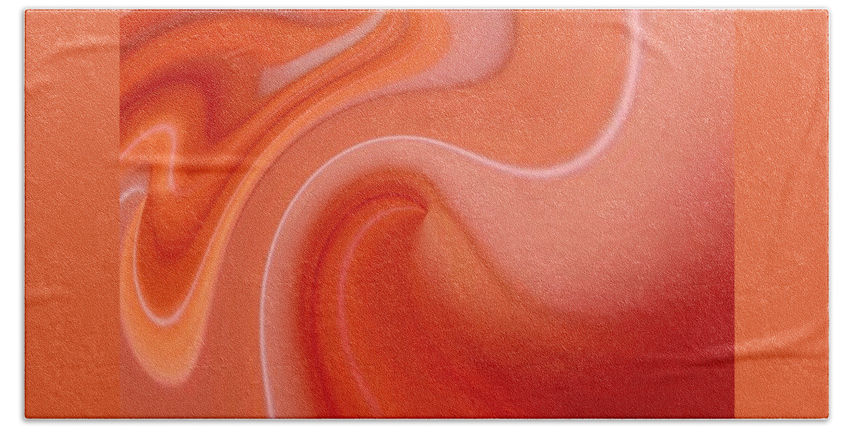 Abstract Hand Towel featuring the photograph Dreamy Waves by Susan Rydberg