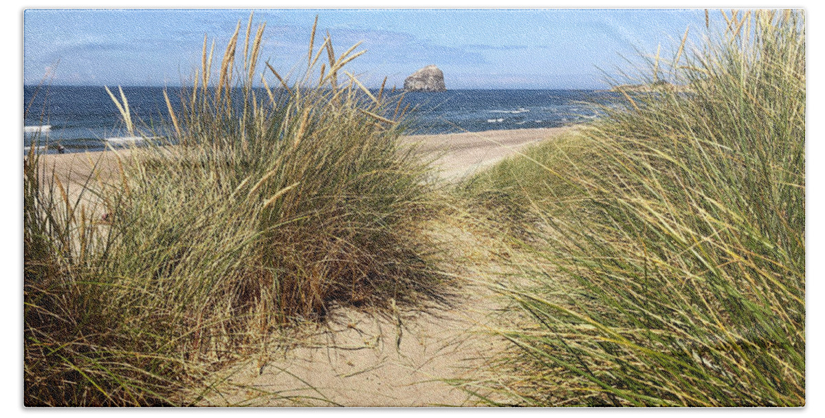 Sea Bath Towel featuring the photograph Dune Beach Path by Jeanette French