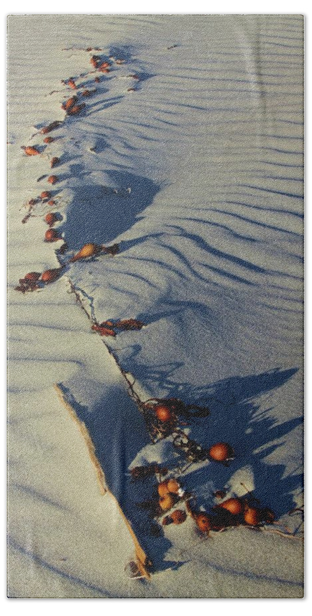 Sand Hand Towel featuring the photograph Dune texture by Fred Bailey