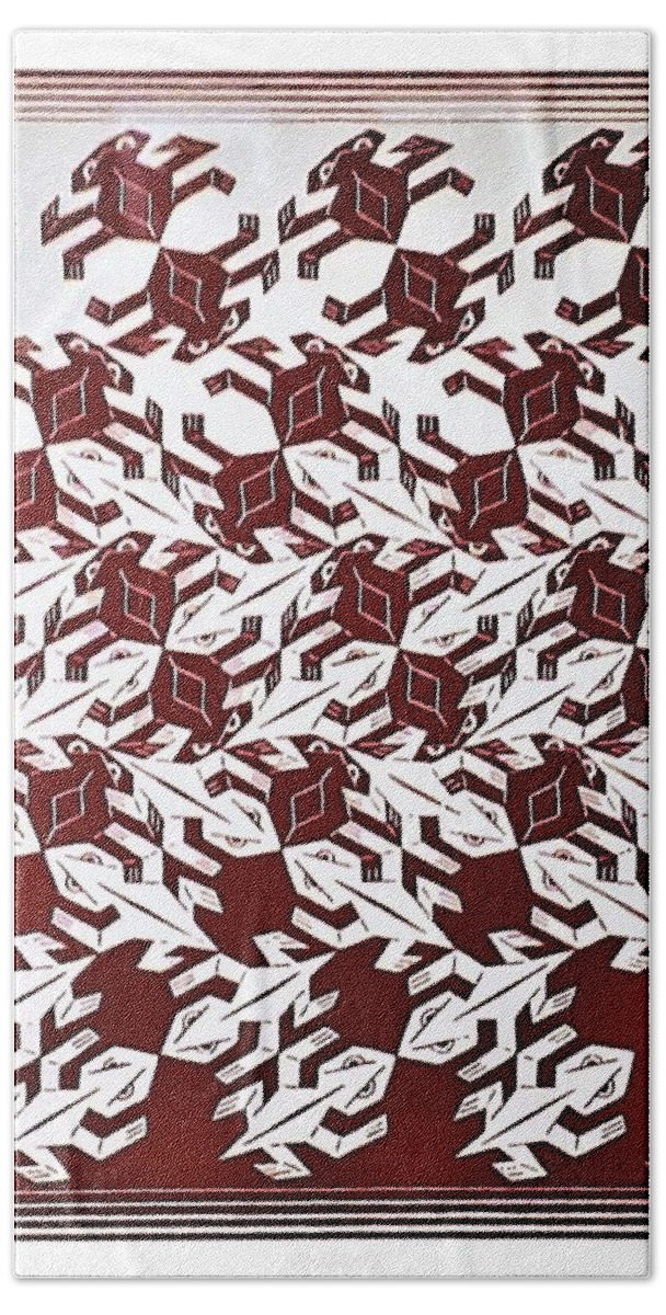 Maurits Cornelis Escher Hand Towel featuring the photograph Escher 83 by Rob Hans