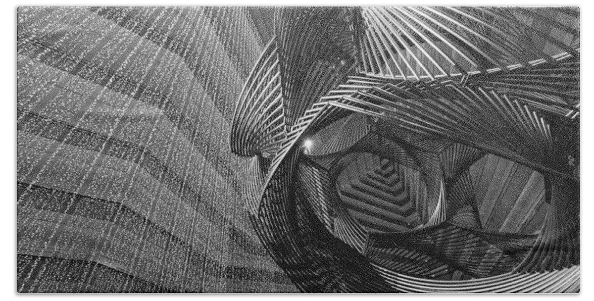 Sculpture Hand Towel featuring the photograph Escher's Summer Cottage by Alex Lapidus