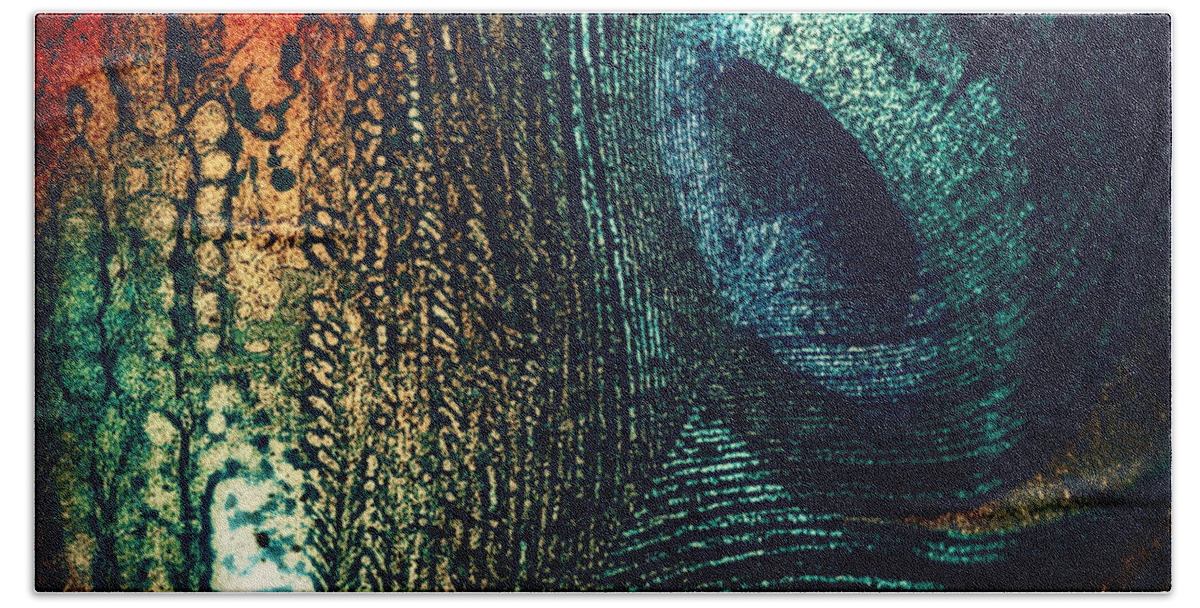 Peacock Feather Hand Towel featuring the digital art Eye Wish by Canessa Thomas