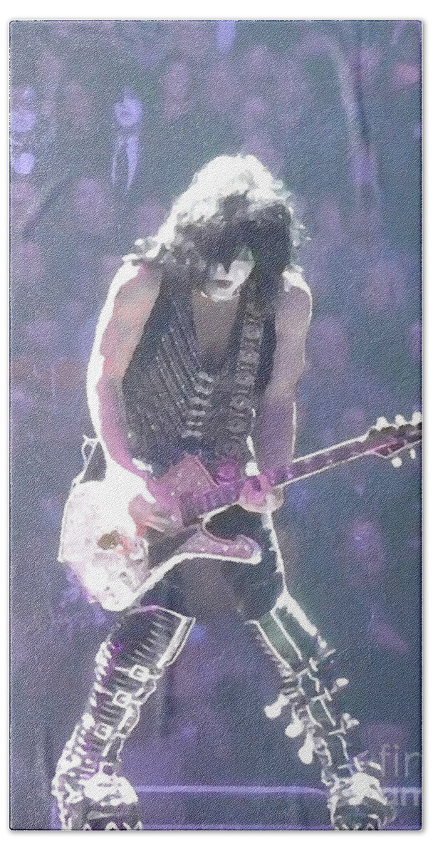 Paul Stanley Bath Towel featuring the photograph Farewell Paul by Billy Knight