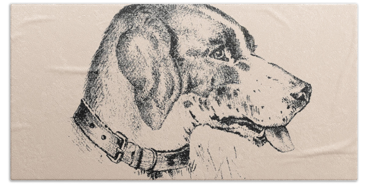 Dog Hand Towel featuring the painting Find the Dog's Master by American Puzzle Co.