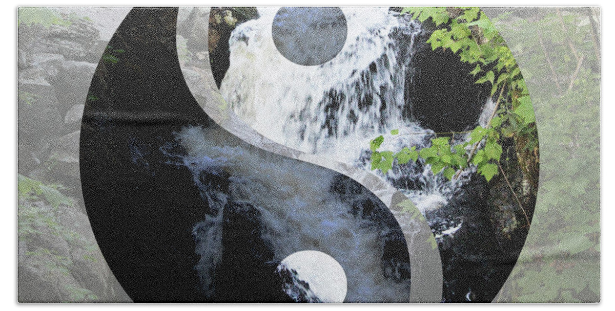 Yin Bath Towel featuring the photograph Find Your Balance by Samantha Delory