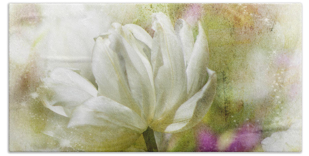 Floral Hand Towel featuring the photograph Floral Dust by John Rivera