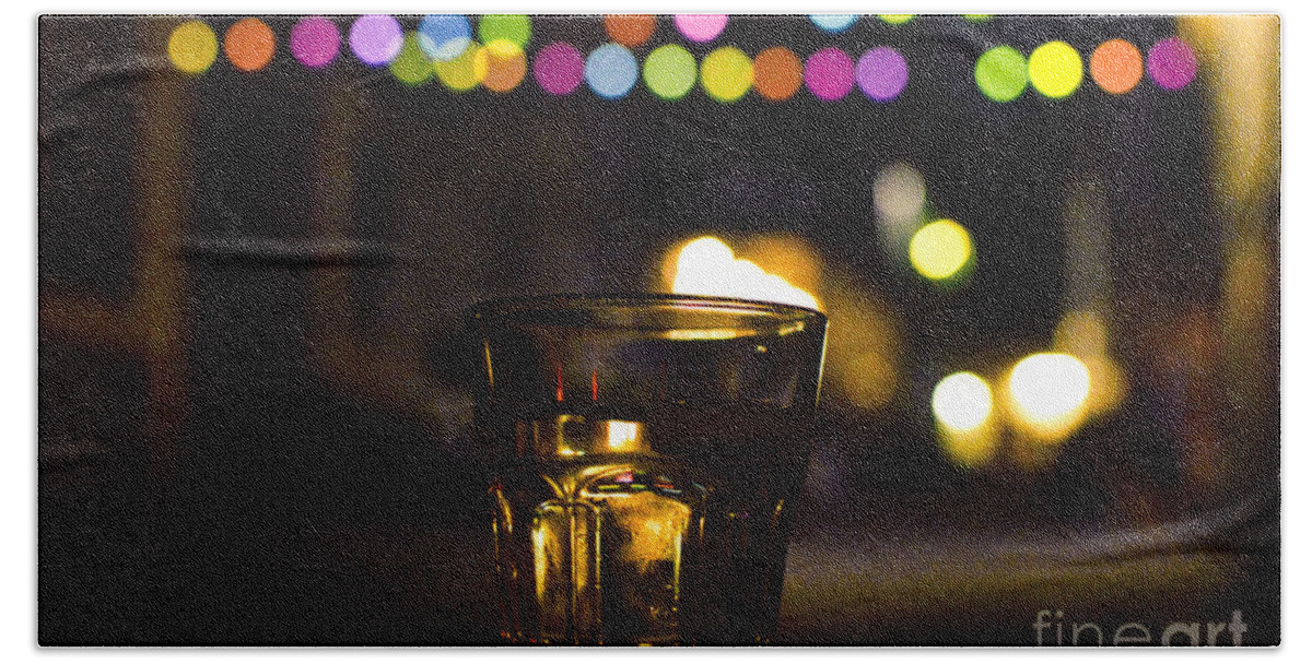 Glass Hand Towel featuring the photograph Friday night by Yavor Mihaylov