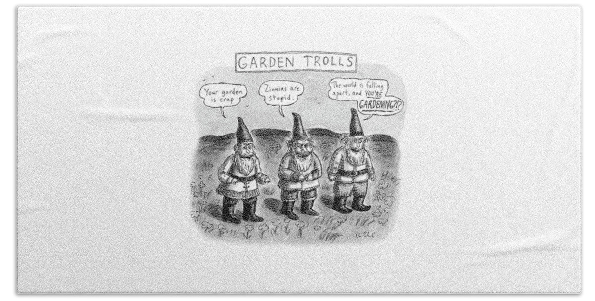 Garden Trolls Bath Sheet