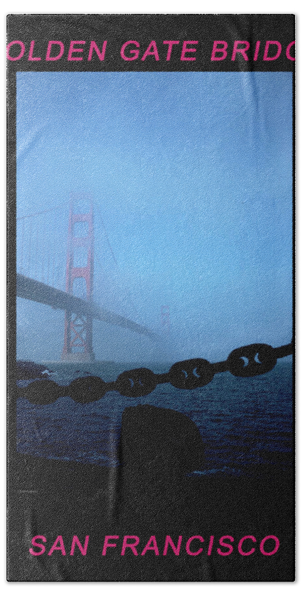 Bridges Bath Towel featuring the photograph Golden Gate Fog - 2 by Frank DiMarco