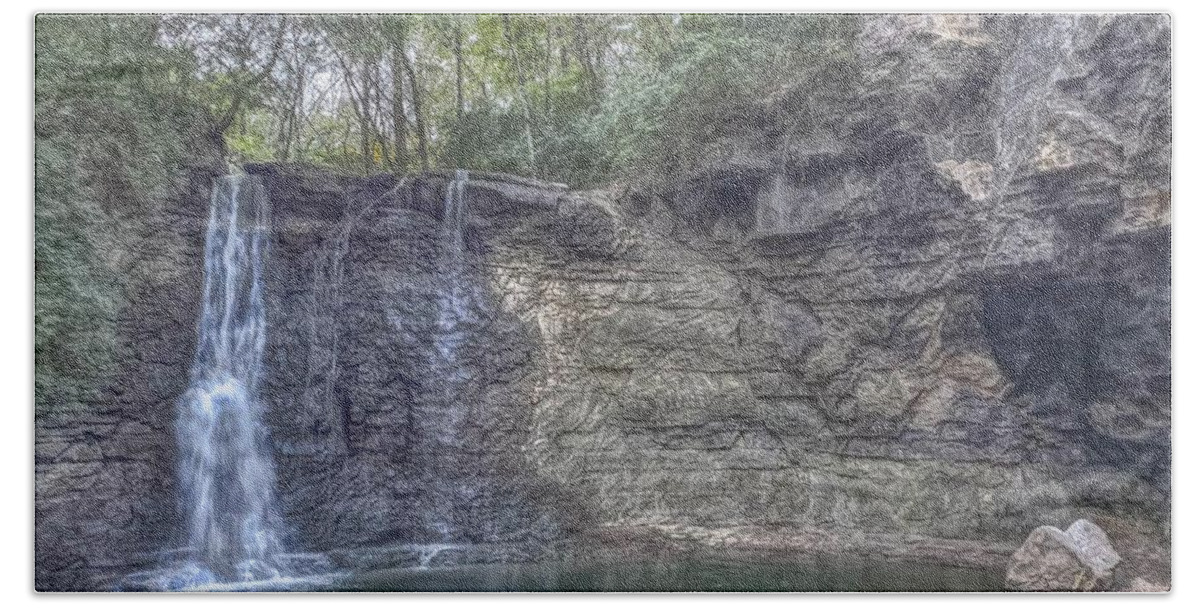 Waterfalls Hand Towel featuring the photograph Hayden Falls by Jeremy Lankford