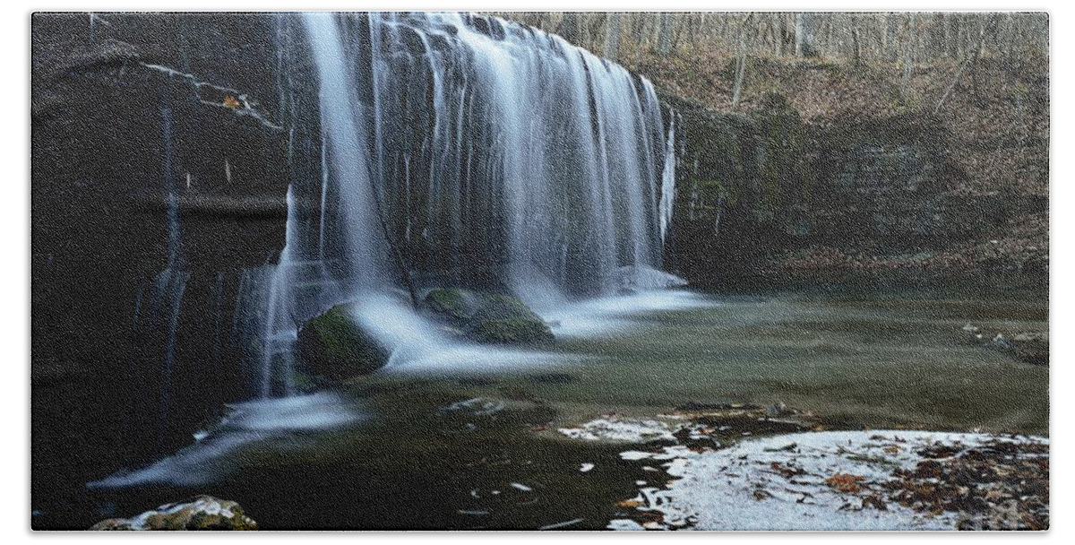 Photography Bath Towel featuring the photograph Hidden Falls by Larry Ricker