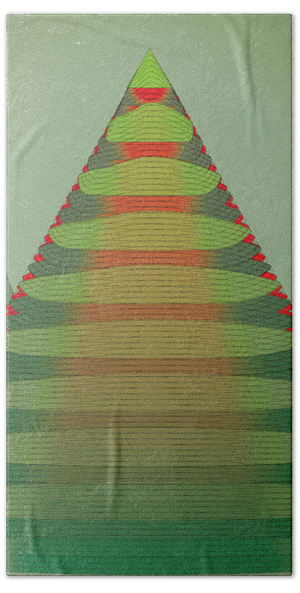Tree Bath Towel featuring the digital art HoloTree by Kevin McLaughlin