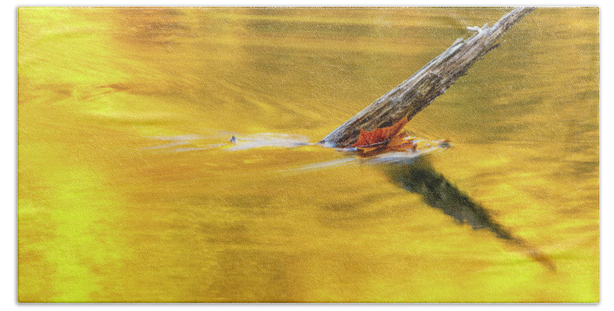 Fall Bath Towel featuring the photograph Holston River Reflection by Greg Booher
