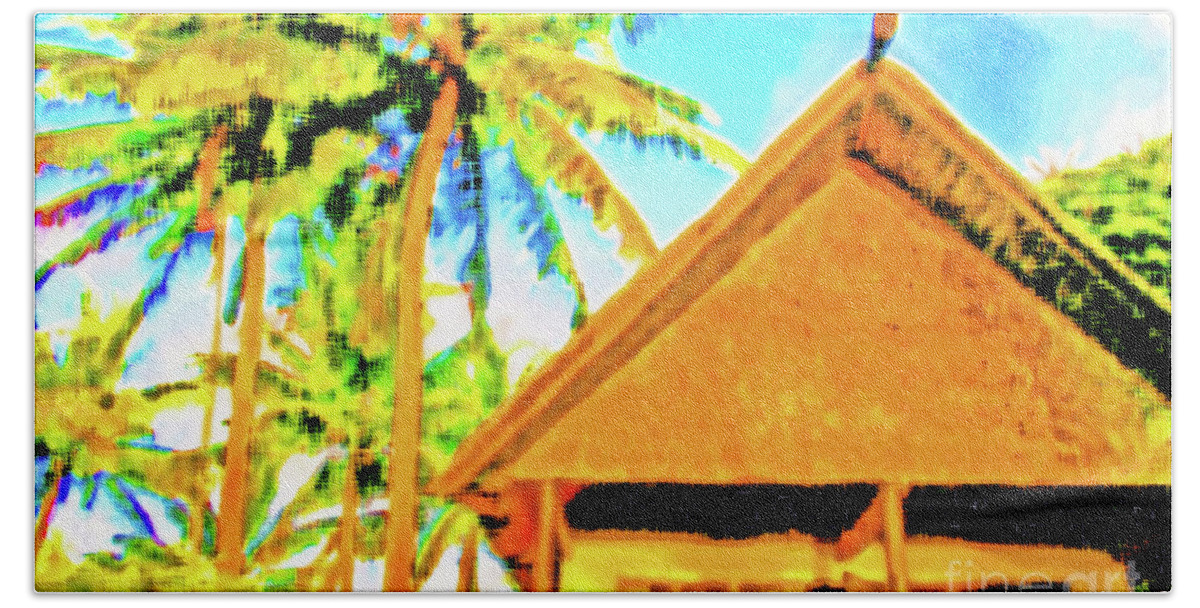 Fiji Bath Towel featuring the photograph Home in Fiji by Becqi Sherman