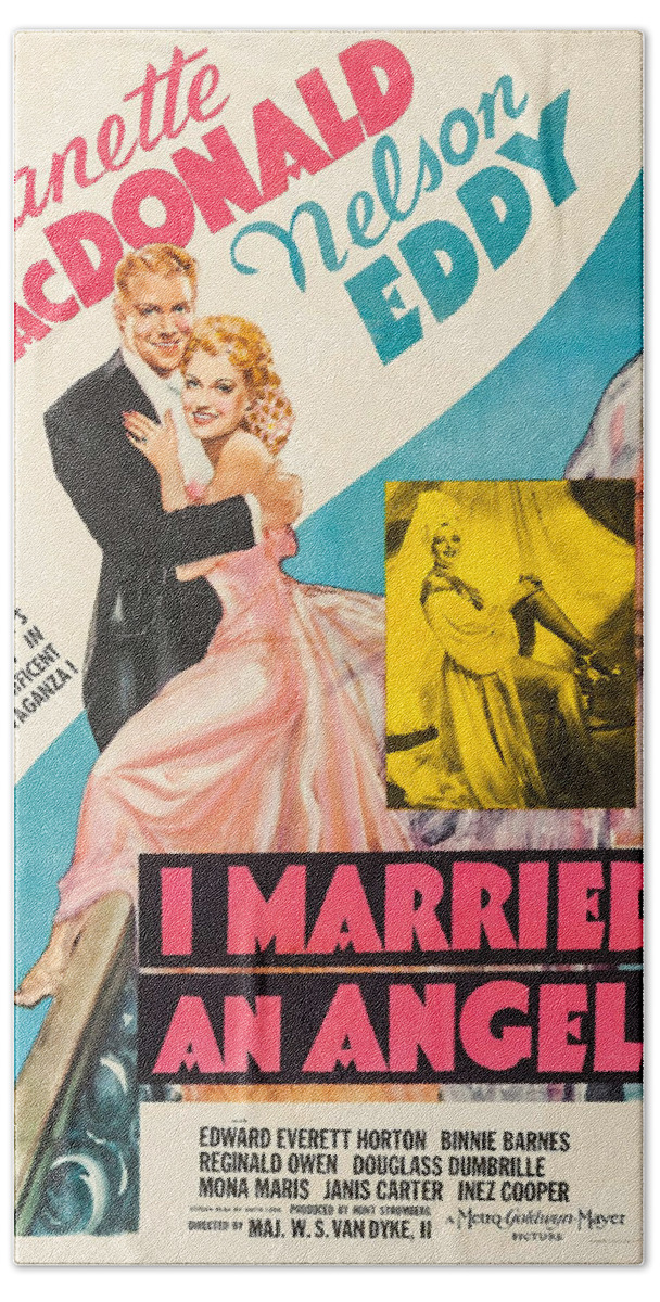 Jeanette Macdonald Bath Towel featuring the photograph I Married an Angel by Metro-Goldwyn-Mayer