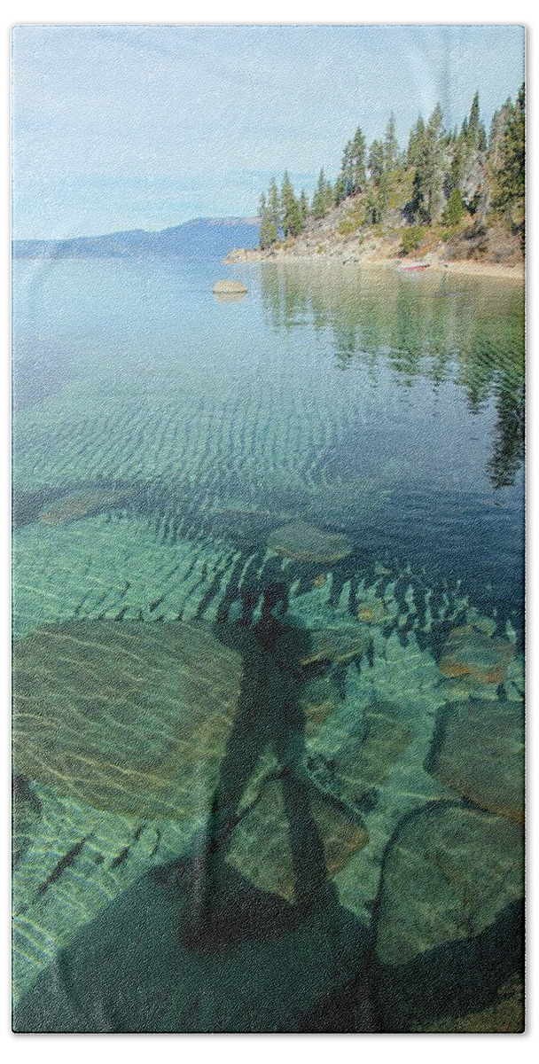 Lake Tahoe Bath Towel featuring the photograph Intimacy  Become One With Nature by Sean Sarsfield