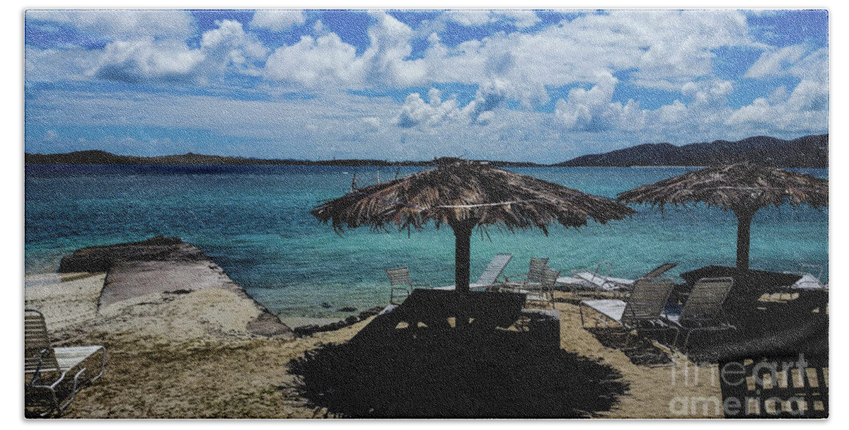 Caribbean Hand Towel featuring the photograph It's 5 O'Clock Somewhere by Elizabeth M